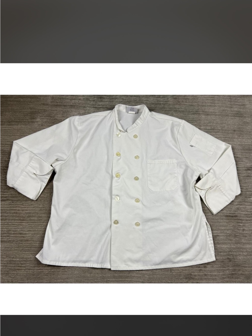 Unbranded White Double-Breasted Chef Jacket